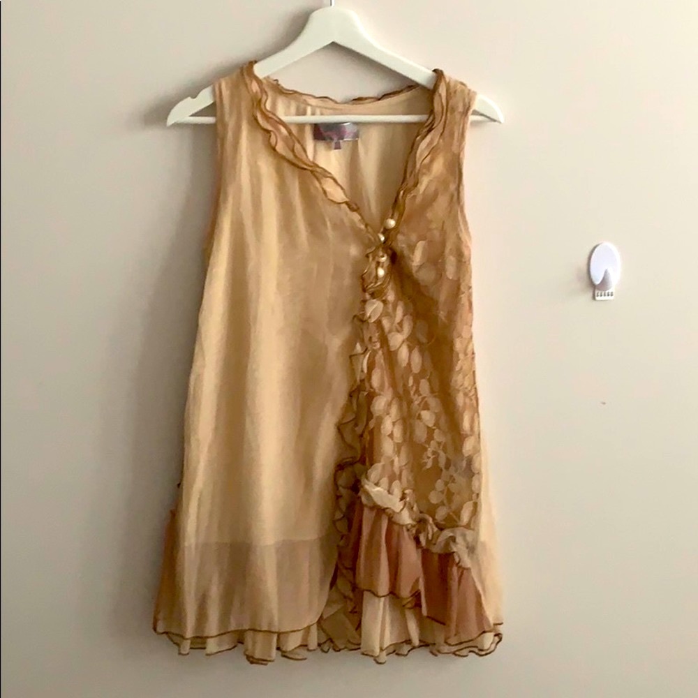 Pretty Angel silk blended tunic/ tops
